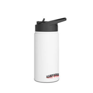 Camp Horror Stainless Steel Water Bottle - White