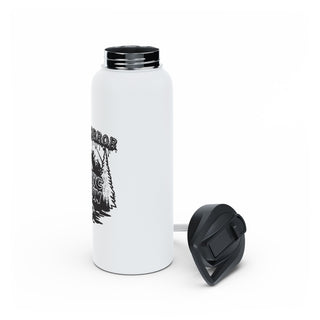Camp Horror Stainless Steel Water Bottle - White