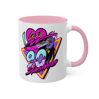 I Love 90s Slashers Neon Mug
