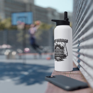 Camp Horror Stainless Steel Water Bottle - White