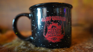 Camp Horror Double Sided Enamel Mug - BLACK