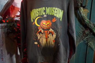 Mystic Museum Pumpkin Ghost Crewneck