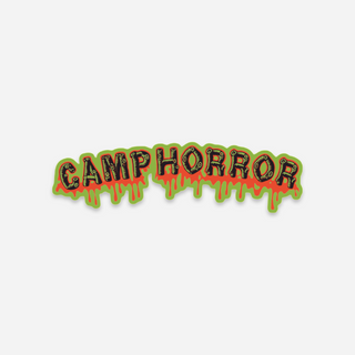 Camp Horror Green Drip Sticker